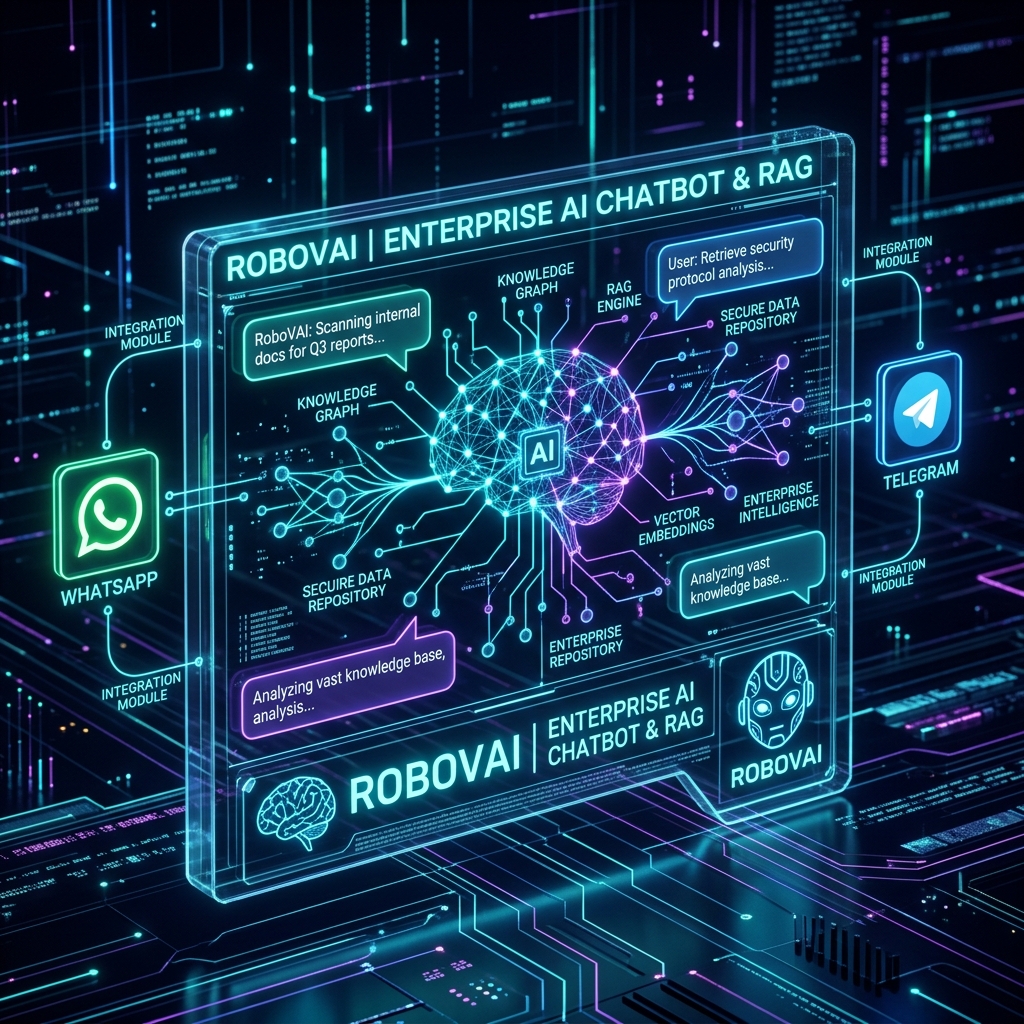 شاتبوت مخصص لتنمية وتأتمة الأعمال (RoboVAI Custom AI Chatbot Solution)